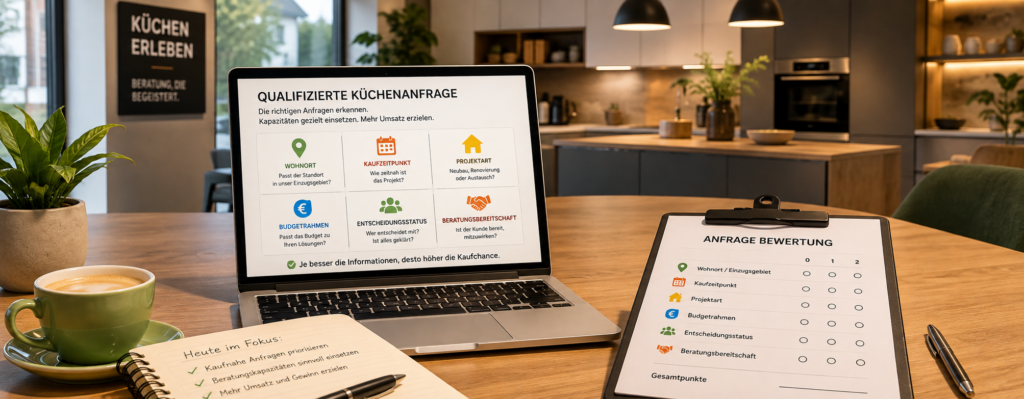 Qualifizierte Küchenanfragen erkennen und wertvolle Beratungskapazitäten steuern Qualifizierte Küchenanfragen erkennen und wertvolle Beratungskapazitäten steuern